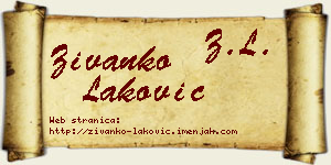 Živanko Laković vizit kartica